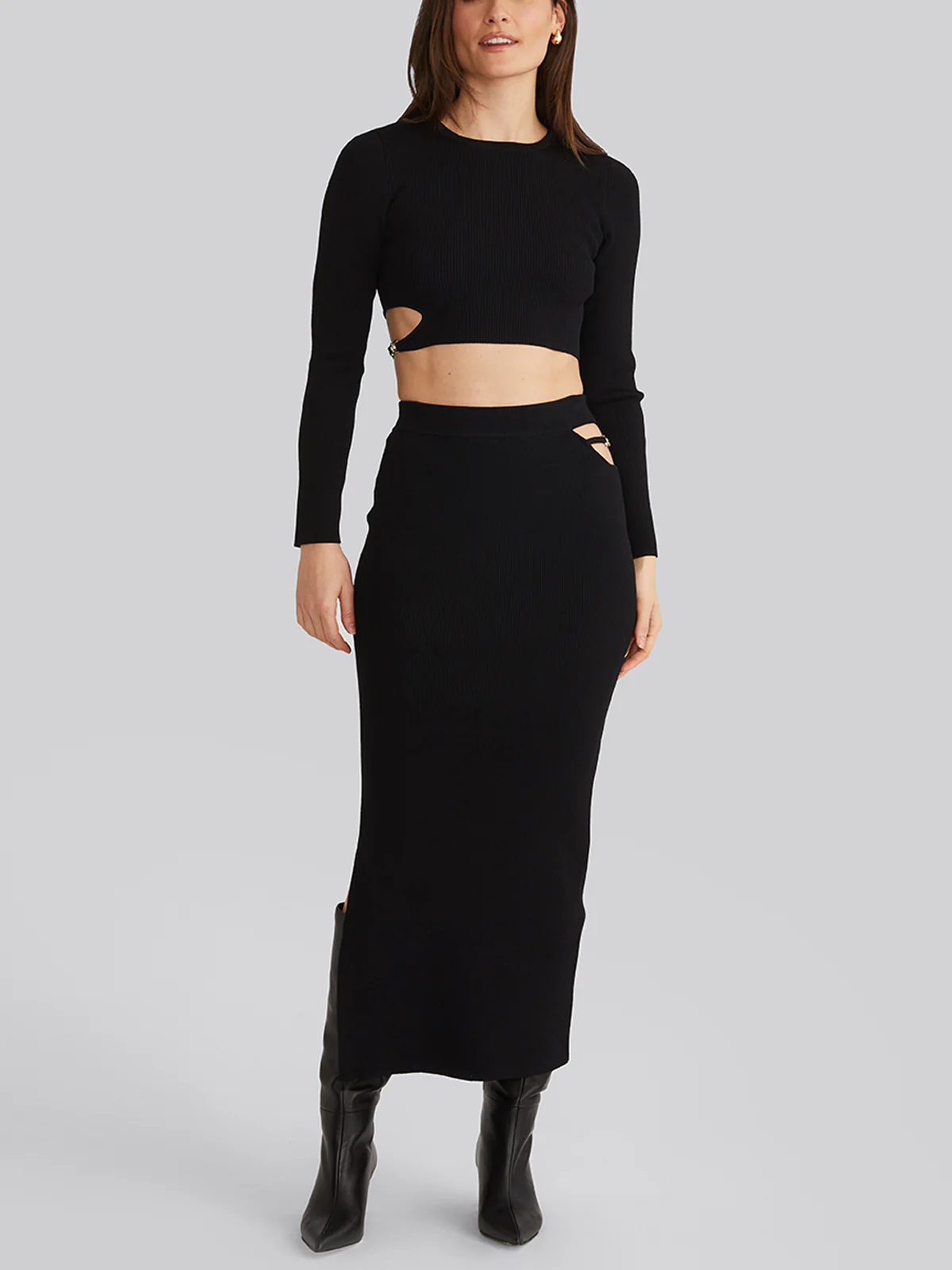 Alisha: Buckle Cutout Maxi Skirt - Image 4
