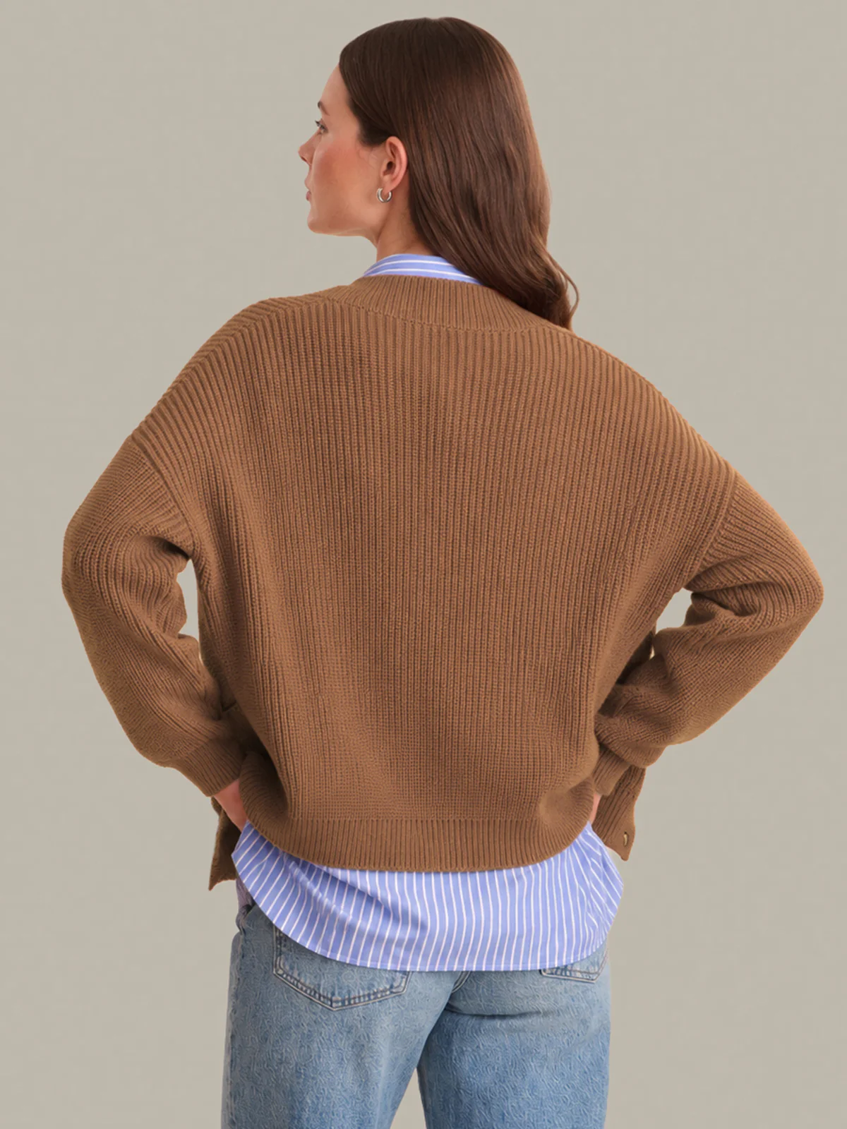 Celeste Relaxed Pocket Cardigan - Image 3