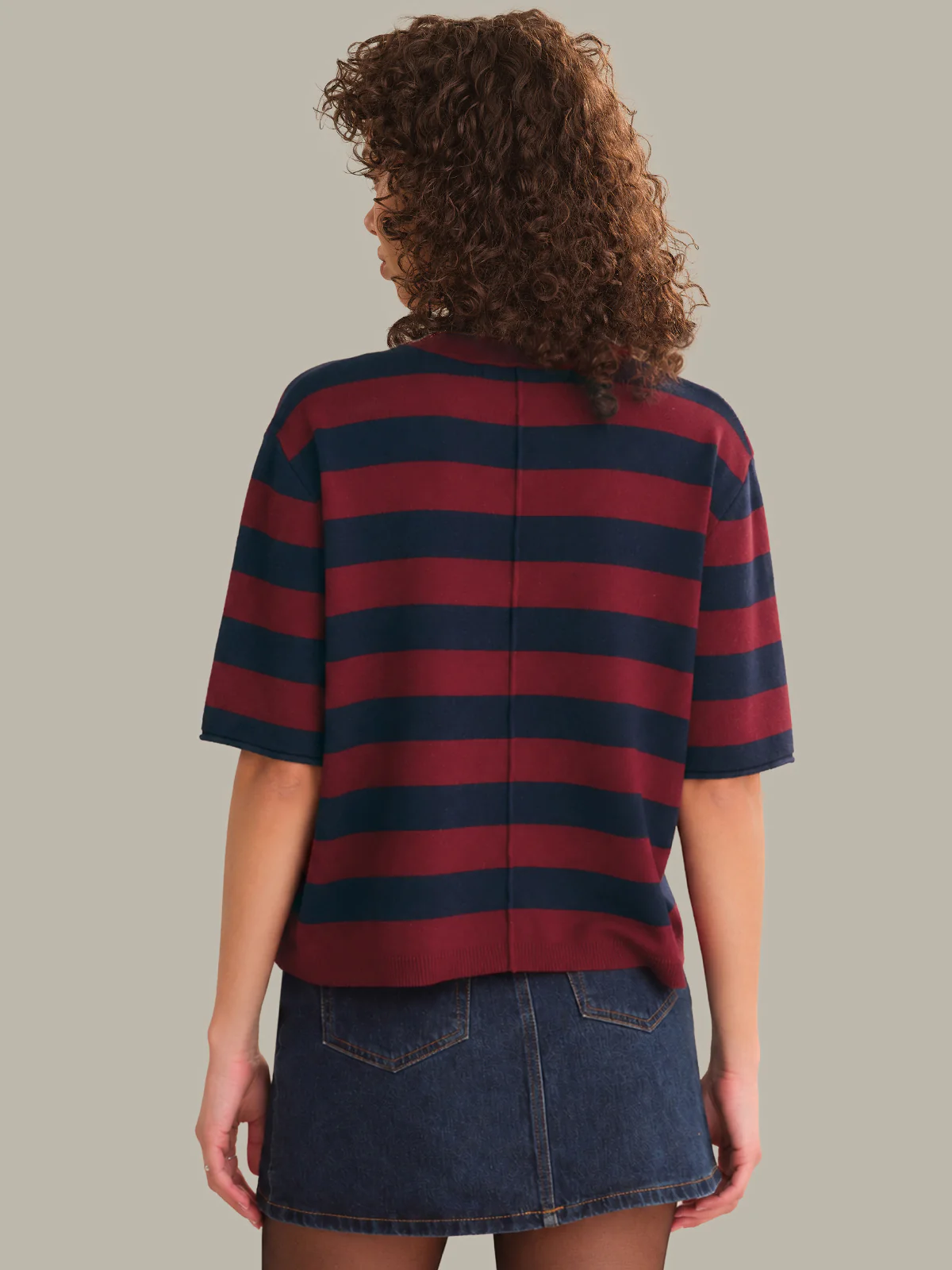 Colette Crew Neck Boxy Tee - Image 3