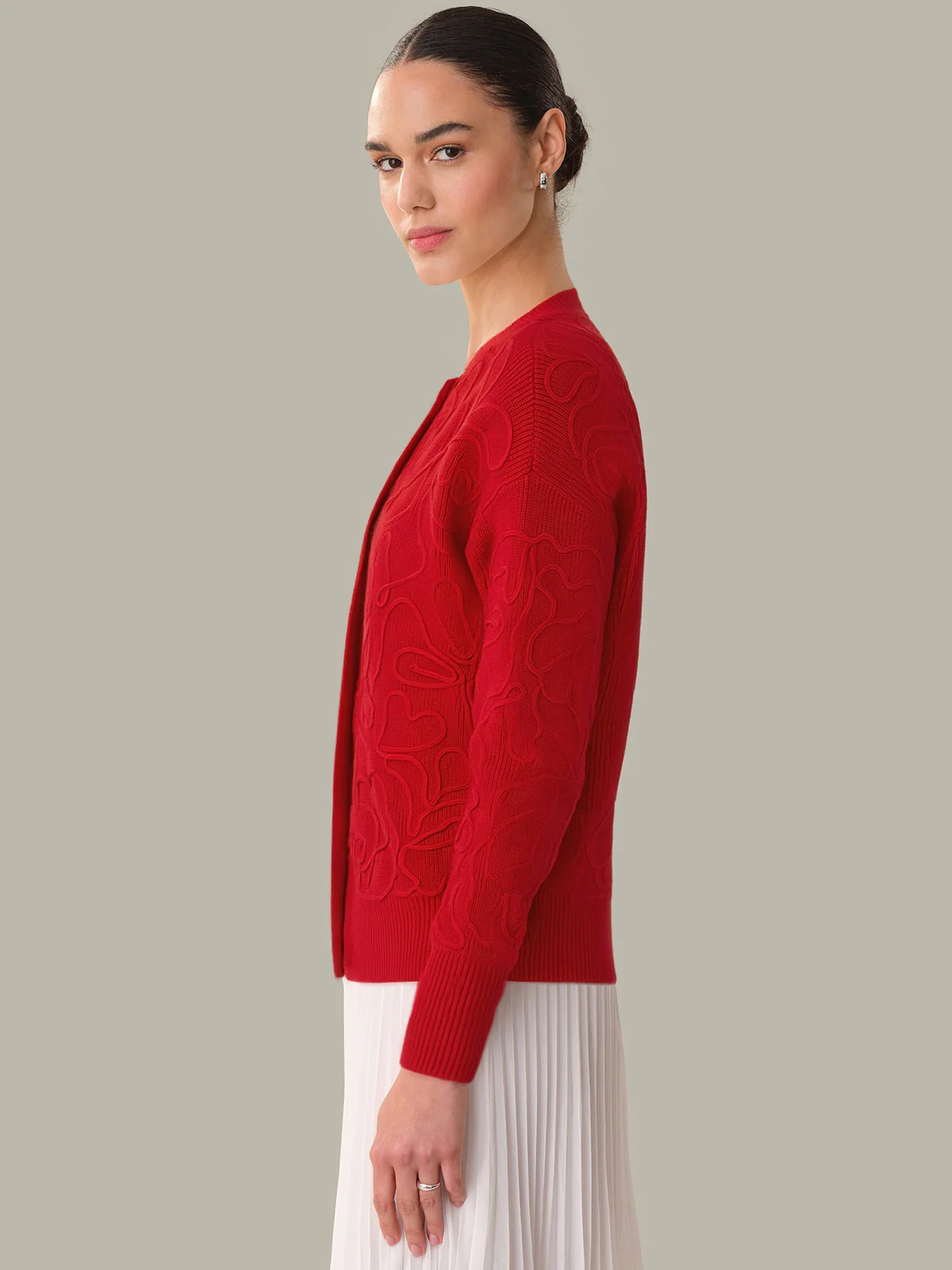Emeline: Cotton Embroidered Cardigan - Image 2