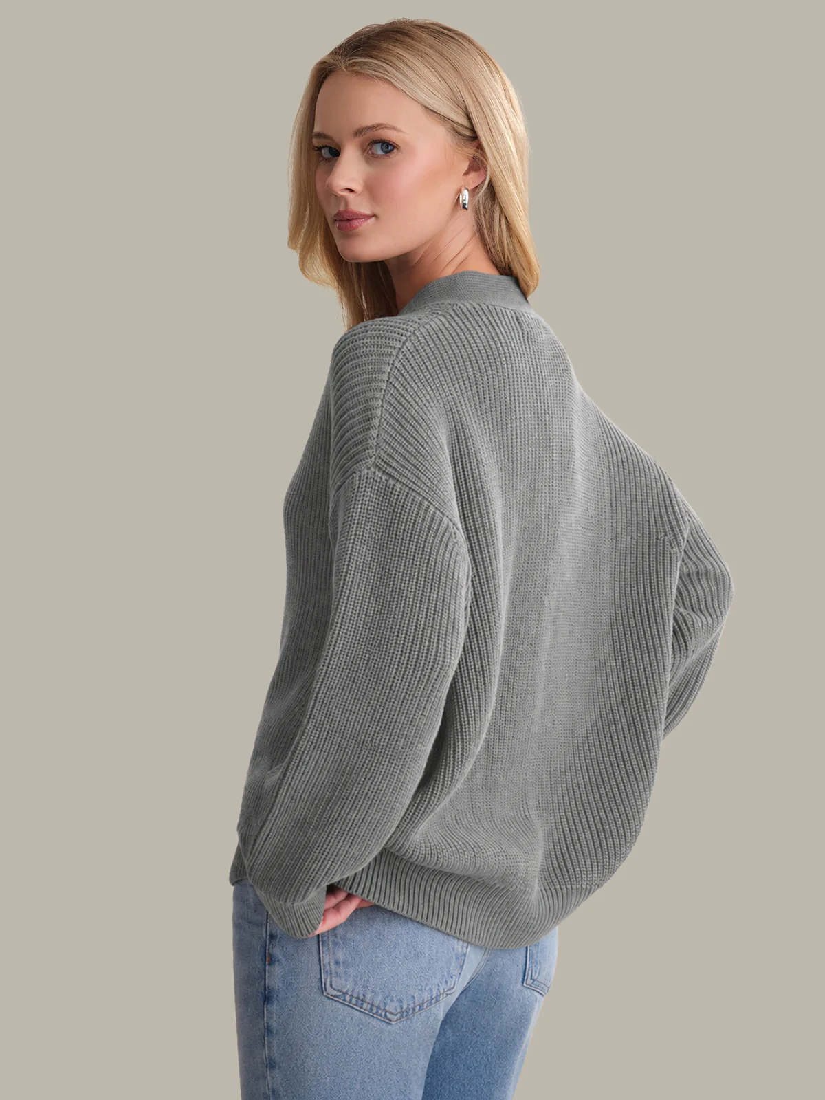 Emilia: Cotton Cocoon Cardigan - Image 3
