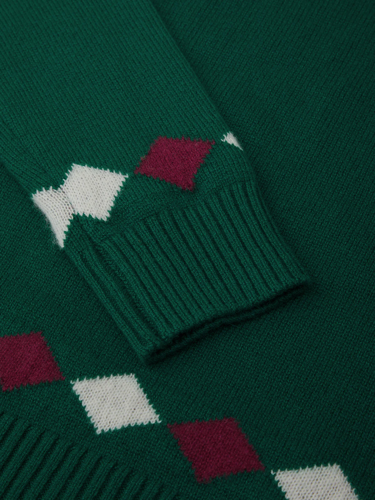 Jane: 100% Cashmere Argyle Sweater - Image 4