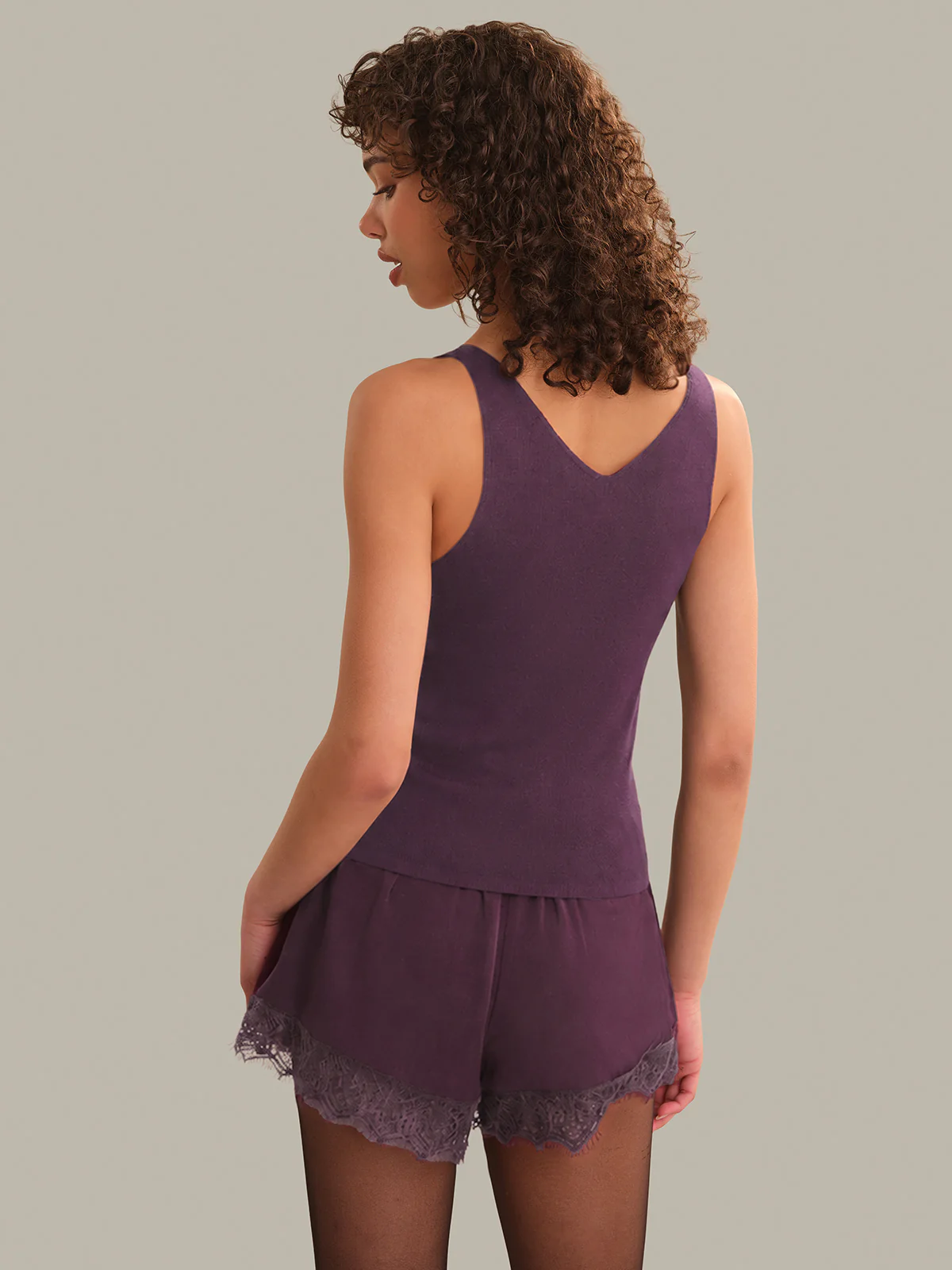 Lane Sheer Double V-Neck Tank - Image 3