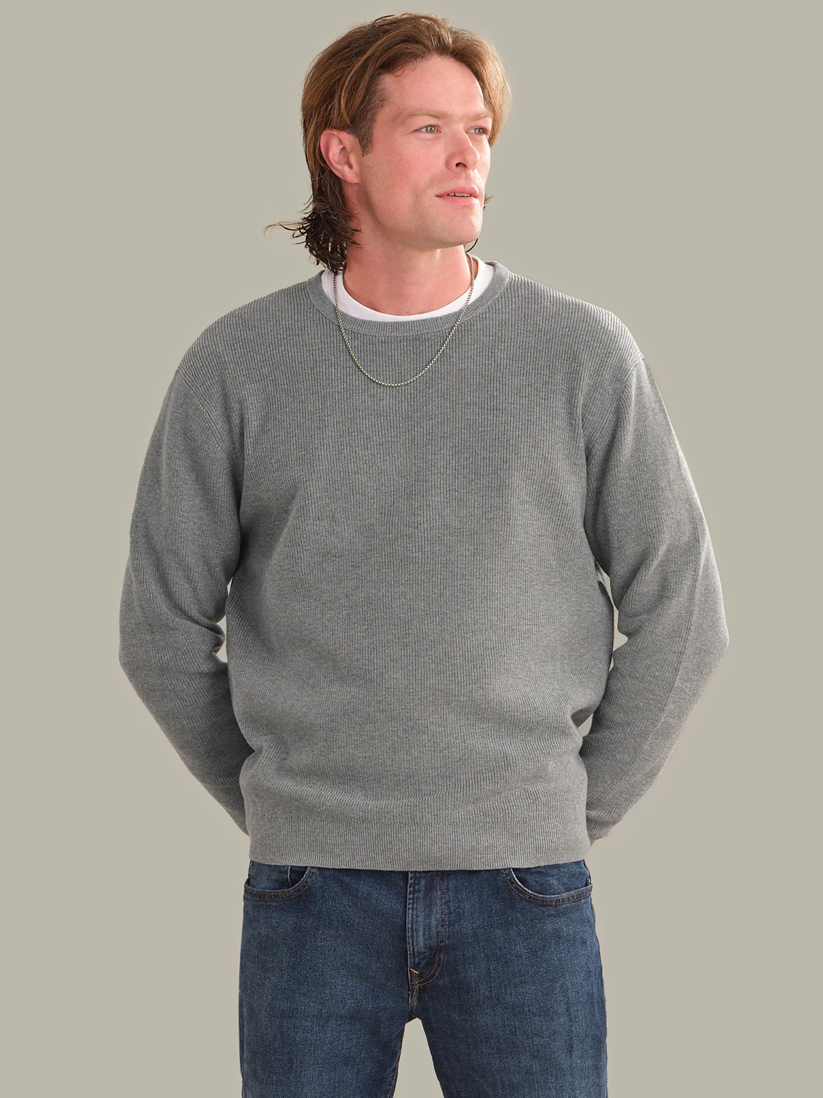 Rhett: Men's Cotton Ribbed Crewneck