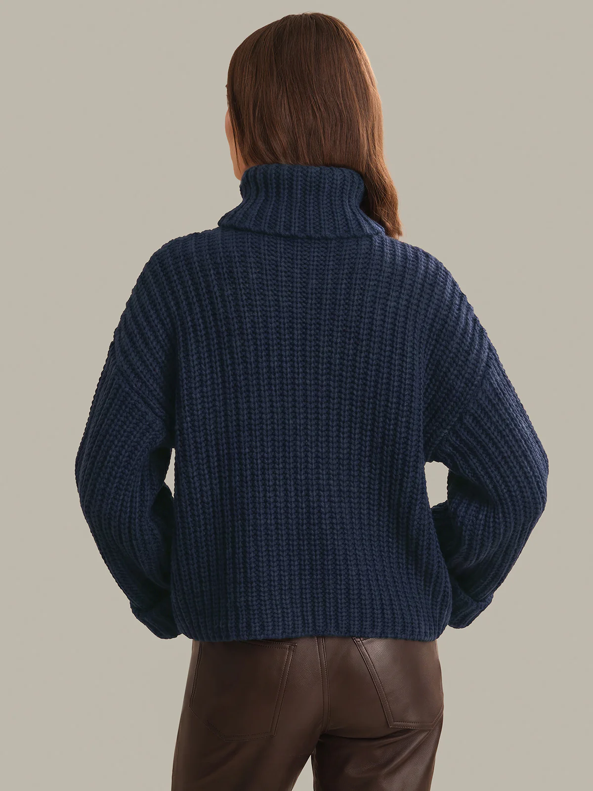 Vida: Turtleneck Shaker Pullover - Image 3