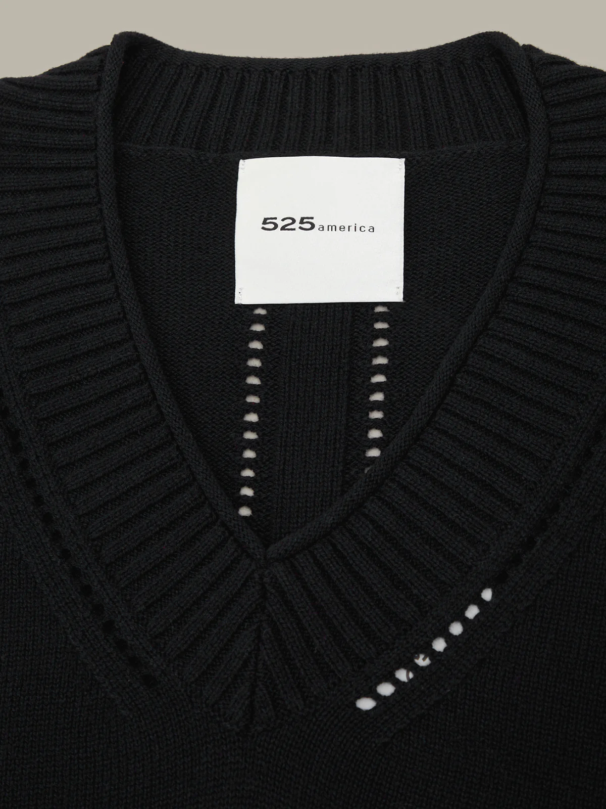 Virginia Vneck Pullover With Pointelle Details - Image 4