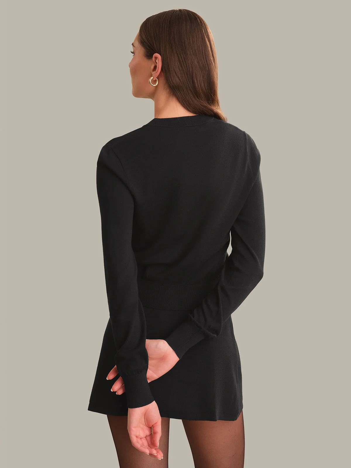 Winona Longsleeve Button Crew Cardigan - Image 3