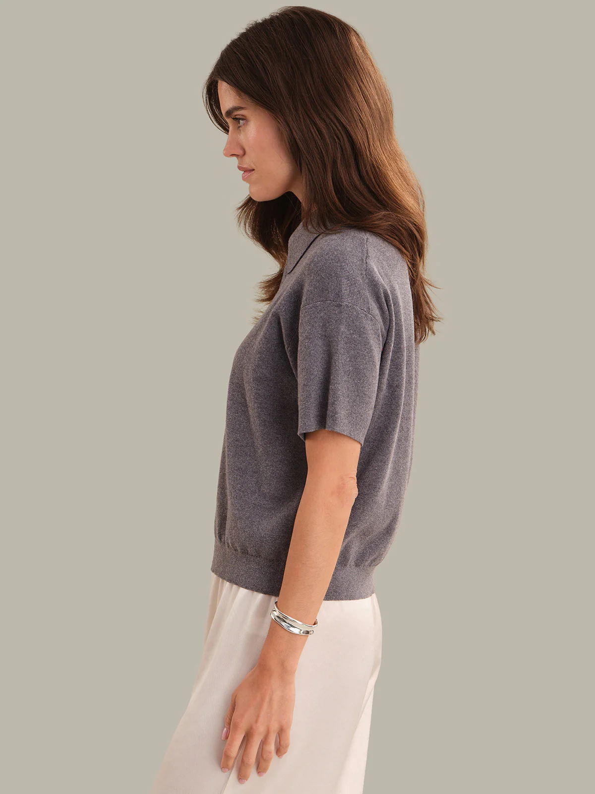 Wren: Cotton Quarter-Zip Polo Pullover - Image 2